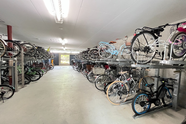 シティテラス今福鶴見の自転車置場